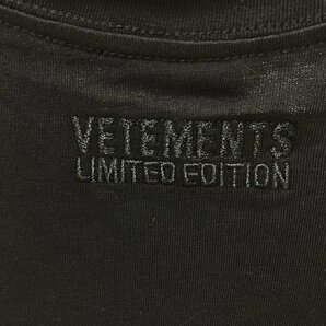 VETEMENTS ヴェトモン T-SHIRT 半袖 Tシャツ ブラック M 中古 TN 2の画像6