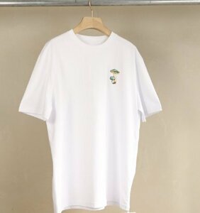 JIL SANDER ジルサンダー キノコロゴ mushrooms T-Shirt 半袖 Tシャツ ホワイト 中古 M TN 1