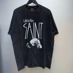 SAINT MICHAEL セントマイケル SS TEE EYES 半袖 Tシャツ ブラック L 中古 TN 1