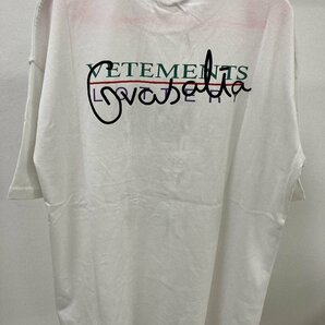 VETEMENTS ヴェトモン GOOD LUCK KARMA T-SHIRT 半袖 Tシャツ ホワイト M 中古 TN 3の画像5