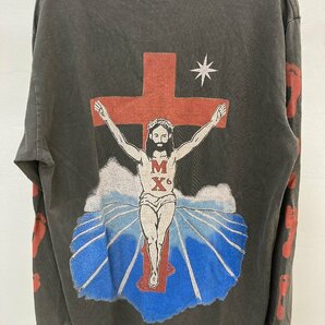 SAINT MICHAEL セントマイケル LS TEE/FOOT PRINT 長袖シャツ 長袖 ファッション グレー 中古 M TN 1の画像6