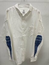 VISVIM ヴィズヴィム ALBACORE GARUDA SHIRT L/S 上着 シャツ 長袖 パッチ ホワイト サイズ３ 希少 中古 TN 1_画像1