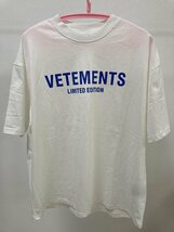 VETEMENTS ヴェトモン Oversized T-SHIRT 半袖 Tシャツ ホワイト M 中古 TN 3_画像1