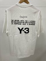 YOHJI YAMAMOTO Y-3 LOGO T-Shirt 半袖 Tシャツ ホワイト M 中古 TN 1_画像3