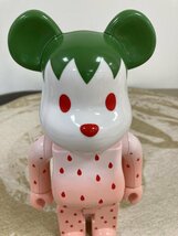 BE@RBRICK×CLOT 400％ Summer Fruits Snow Strawberry ベアブリック 中古 TN 1_画像6