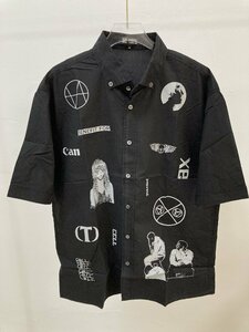 RAF SIMONS ラフ シモンズ 03SS 消費者期 CONSUMED GRAPHIC SHIRT ARCHIVE 半袖シャツ シャツ 希少 中古 サイズ：48