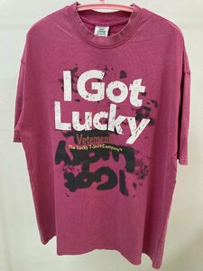 VETEMENTS ヴェトモン I GOT LUCKY T-SHIRT 半袖 Tシャツ ピンク L 中古 TN 1