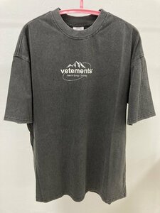 VETEMENTS ヴェトモン Spring Water T-SHIRT 半袖 Tシャツ ブラック L 中古 TN 1