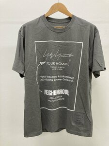 YOHJI YAMAMOTO x NEIGHBORHOOD T-Shirt 半袖 Tシャツ グレー 中古 M TN 1