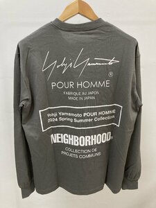 YOHJI YAMAMOTO x NEIGHBORHOOD COTTON JERSEY PT LONG SLEEVE 長袖シャツ 長袖 グレー 中古 M TN 2