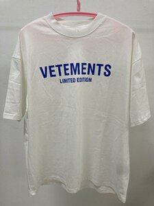 VETEMENTS ヴェトモン Oversized T-SHIRT 半袖 Tシャツ ホワイト M 中古 TN 5