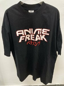 VETEMENTS ヴェトモン Anime Freak T-SHIRT 半袖 Tシャツ ブラック M 中古 TN 4