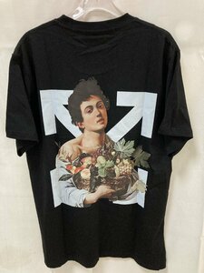 OFF-WHITE オフホワイト Caravaggio Boy T-shirt 半袖 Tシャツ ブラック M 中古 TJ 3