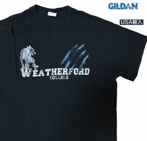 GILDAN ギルダン　Tシャツ　半袖　USA古着　犬　ビンテージ　アメリカ輸入 プリント ブラック 黒 トップス