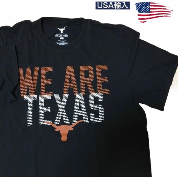 アメリカ輸入　Tシャツ　ビンテージ　テキサス　半袖　黒　Texas ヴィンテージ　古着　アメカジ