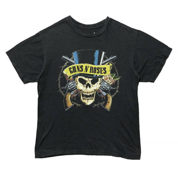 USA 古着 GUNS N' ROSES ガンズアンドローゼス ロックTシャツ バンドTシャツ メンズM ミュージックTシャツ ガンズアンドローゼズ BA2673