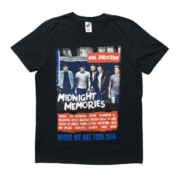 USA 古着 One Direction MIDNIGHT MEMORIES ワンダイレクション ミュージックTシャツ メンズM ロックTシャツ BA2674