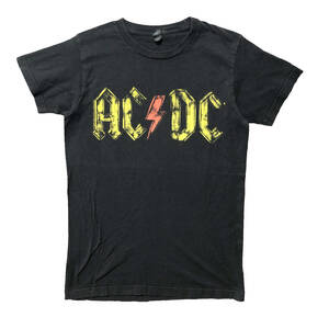 USA 古着 AC/DC ロゴプリント ミュージックTシャツ ロックTシャツ バンドTシャツ メンズS BA2678