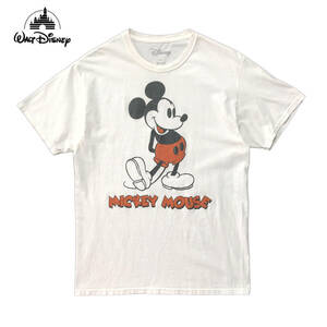 USA 古着 Tシャツ ディズニー ミッキーマウス バックプリント ホワイト メンズM Disney BA2686