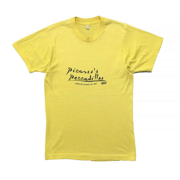 USA 古着 80S USA製 Picasso’s Peccadillos ピカソ ペッカディージョ1985 ヴィンテージ Tシャツ メンズM シングルステッチ BA2784