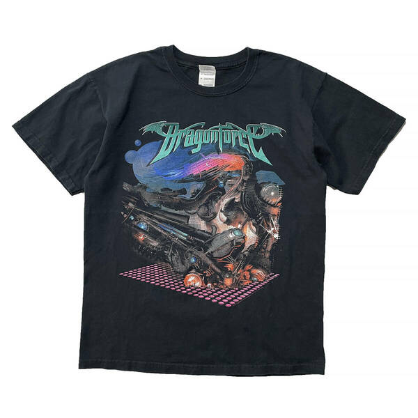 USA 古着 Dragon Force Ultra Beatdown ドラゴンフォース ロックTシャツ バンドTシャツ メンズM ミュージック Tシャツ BA2812