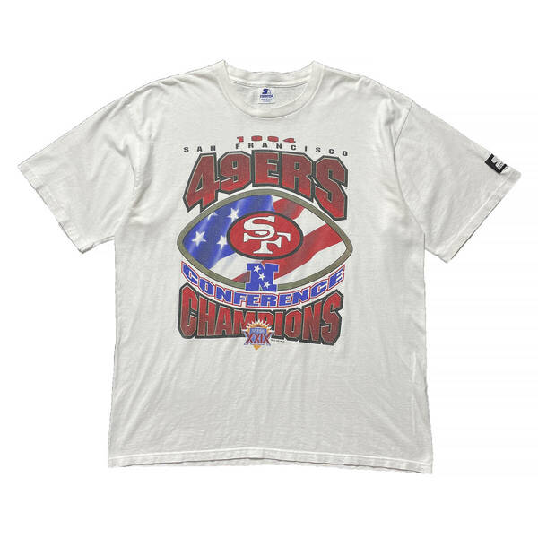 USA 古着 90S USA製 スターター NFL サンフランシスコ 49ERS 1995年 ヴィンテージ Tシャツ メンズXL シングルステッチ アメフト BA2823