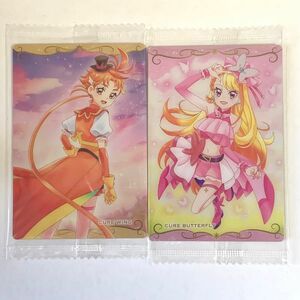 プリキュアカードウエハース8キュアウィング&キュアバタフライ