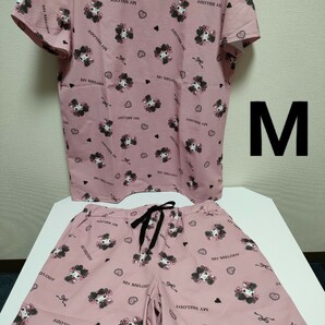 真夜中のメロクロ　マイメロディ　マイメロ　ルームウェアセット　М　セットアップ 半袖 Tシャツ ショートパンツ