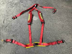 sa belt 4 -point type seat belt TRW SABELT 1990 red 