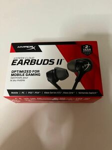 【中古品】HyperX Cloud Earbuds 2有線 ゲーミングイヤホン Cloud Earbuds ブラック