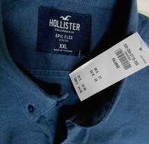 HOLLISTER*ホリスター/US:XXL/ネイビー/ロゴアイコン半袖BDシャツ_画像4