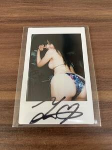  forest .. beautiful Cheki autograph bikini model beautiful woman cosplay bikini swimsuit . valuable rare 1 jpy start ~!!