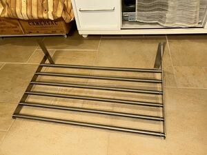 IKEA clotheshorse rack wall installation for GRUNDTAL 67~120 cm stainless steel 