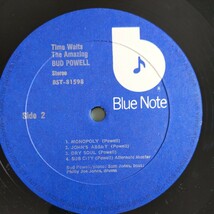 【US盤/試聴済LP】BUD POWELL『TIME WAITS THE AMAZING BUD POWELL』1975年盤Blue Note BST-81598★Sam Jones/Philly Jones_画像5