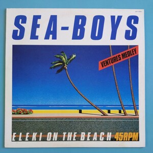 【試聴済12''】SEA-BOYS『ELEKI ON THE BEACH-ベンチャーズ・メドレー』萩原健太★ジャケ画:永井博