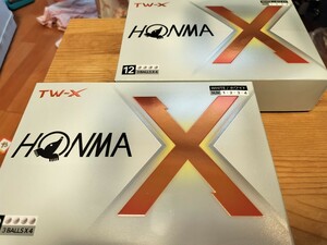【送料込！・2024年モデル・2ダース】新品・ホンマ　TW-X　ホワイト HONMA 本間 