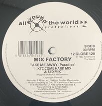 UKオリジナル盤12EP Mix Factory Take Me Away Bizarre Inc N-Joi _画像4