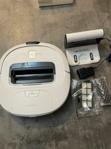 アイリスオーヤマ ロボット掃除機 水拭き 自動充電 落下防止 IC-R01-W