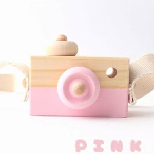 ピンク ウッド カメラ おもちゃ トイ ディスプレイ インテリア 可愛い 子供 キッズ kids　baby 木 ブリキ ベビー かわいい 出産祝い