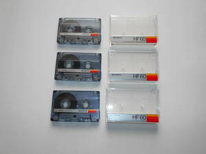 SONY HF 60 3本 カセットテープ 中古 使用品