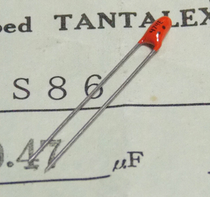 ニチコン TANTALEX タンタルコンデンサ(10V/0.47μF) [10個組].a