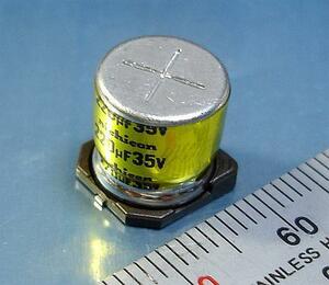  Nichicon UR chip electrolysis condenser (35V/220μF/85*C) [8 piece collection ].b