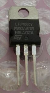 ST (STマイクロエレクトロニクス) L78M06CV 三端子レギュレーター [6個組].HE73