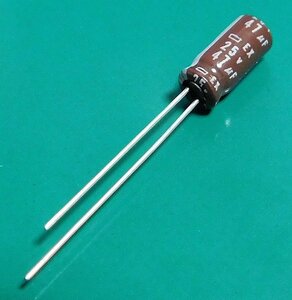 日本ケミコン EX コンデンサ (25V/47μF/105℃) [10個組]【管理:SA214】