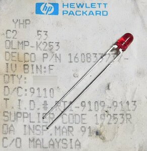 HP QLMP-K253 赤色LED [10個組]【管理:SA904】