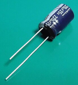 ニチコン SE コンデンサ (25V/220μF/85℃) [9個組]【管理:SA981】