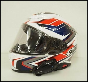 SHOEI Z-8 PROLOGUE L size 59cm( white / blue ) B+COM attaching Z eito Pro low g full-face helmet Shoei 256a