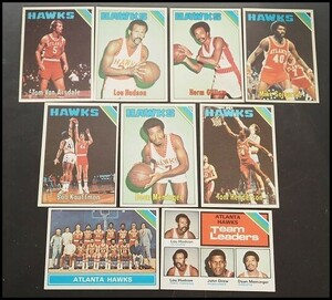 1975-76 Topps HAWKS 9枚 Herm Gilliam #7/#