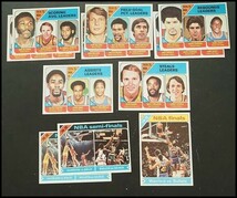 1975-76 Topps NBA finals leaders等 11枚(7種) #1/#2/#4/#5/#6/#188/#189 BASKETBALL トップスカード バスケットボール 284a_画像1