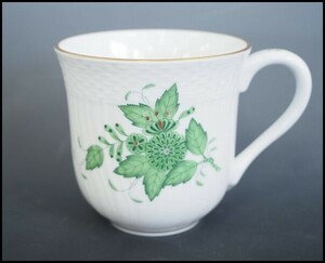 Beauty Herend Herend "Apony Green Cup Cup" Goldai Western Tailware 226A
